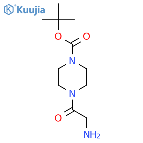 tert-Butyl 4-(2-aminoacetyl)piperazine-1-carboxylate structure