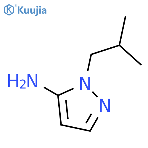 2-isobutylpyrazol-3-amine structure