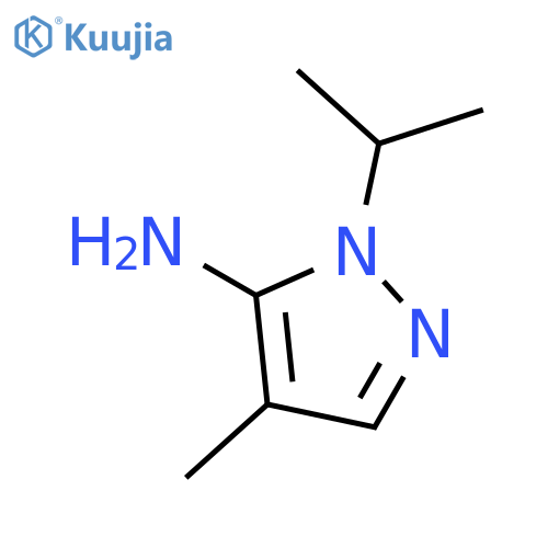 1-isopropyl-4-methyl-1H-pyrazol-5-amine structure