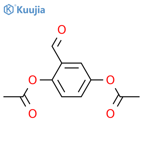 Benzaldehyde, 2,5-bis(acetyloxy)- structure