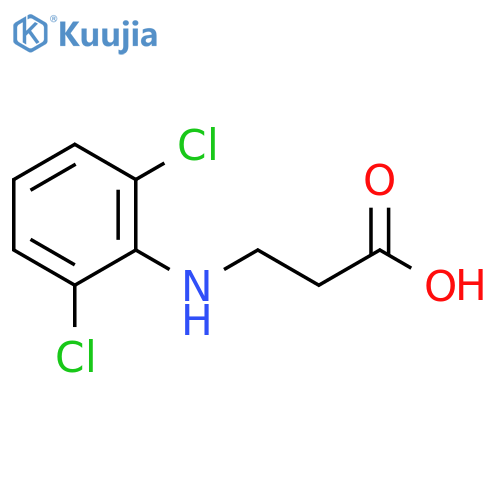 3-(2,6-dichlorophenyl)aminopropanoic acid structure