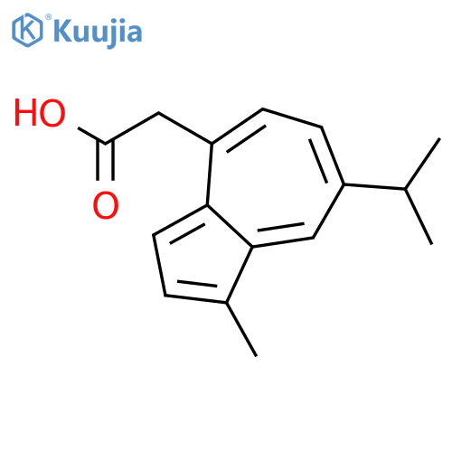 4-Azuleneacetic acid, 1-methyl-7-(1-methylethyl)- structure