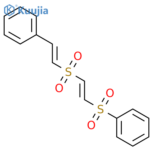 Benzene, [[(1E)-2-[[(1E)-2-phenylethenyl]sulfonyl]ethenyl]sulfonyl]- structure