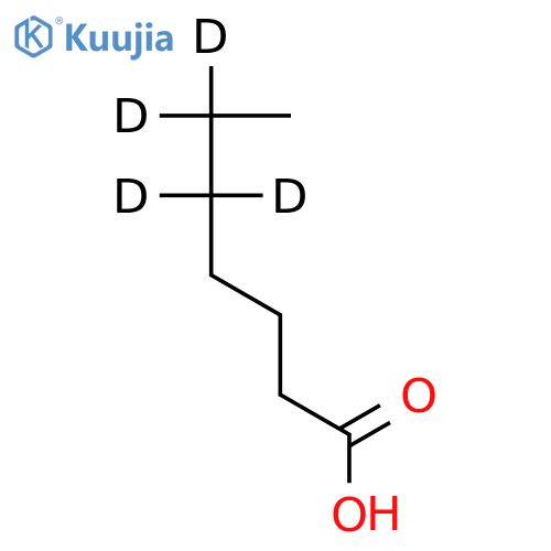 Heptanoic-5,5,6,6-d4 Acid structure