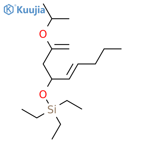 Silane, triethyl[[(2E)-1-[2-(1-methylethoxy)-2-propen-1-yl]-2-hexen-1-yl]oxy]- structure