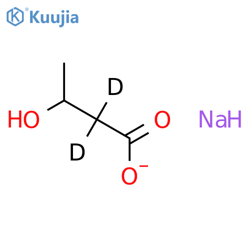 rac 3-Hydroxybutyric Acid-d2 Sodium Salt structure