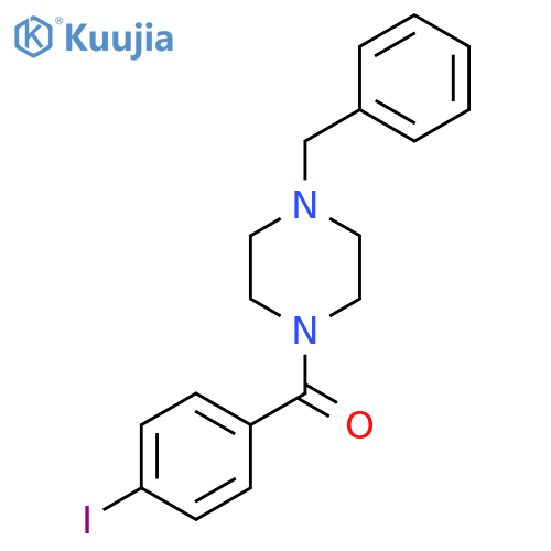 (4-Benzylpiperazin-1-yl)-(4-iodophenyl)methanone structure