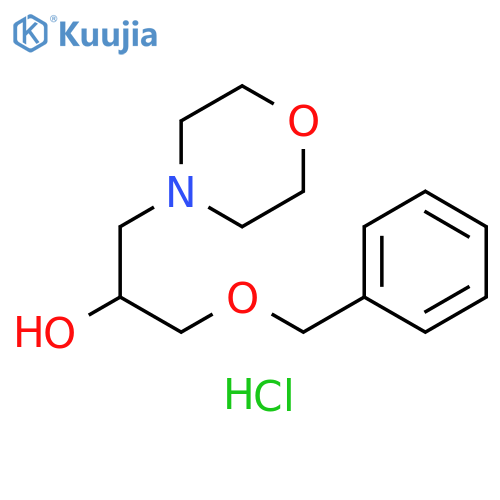 1-(benzyloxy)-3-(morpholin-4-yl)propan-2-ol hydrochloride structure