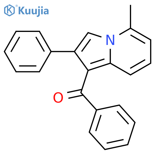 Methanone, (5-methyl-2-phenyl-1-indolizinyl)phenyl- structure
