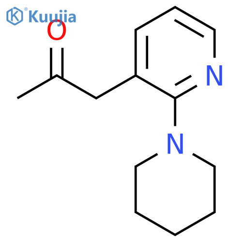 1-2-(piperidin-1-yl)pyridin-3-ylpropan-2-one structure