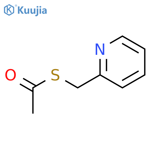 Ethanethioic acid, S-(2-pyridinylmethyl) ester structure