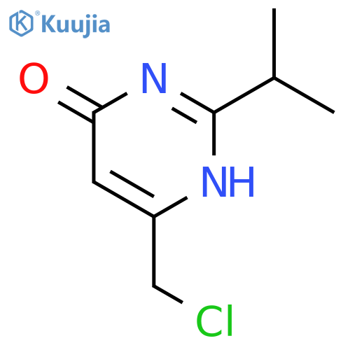4(1H)-Pyrimidinone, 6-(chloromethyl)-2-(1-methylethyl)- structure