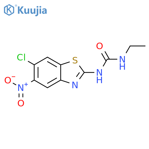 Urea, N-(6-chloro-5-nitro-2-benzothiazolyl)-N'-ethyl- structure