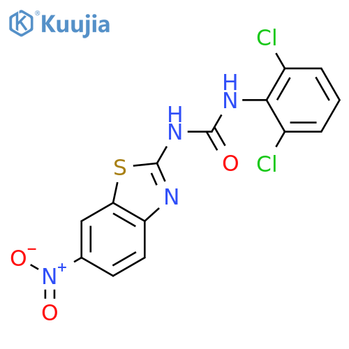 Urea, N-(2,6-dichlorophenyl)-N'-(6-nitro-2-benzothiazolyl)- structure