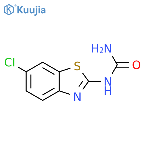 Urea, (6-chloro-2-benzothiazolyl)- structure