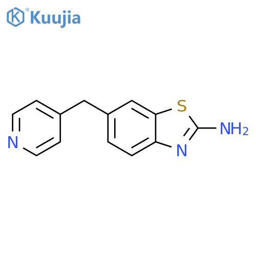 6-(pyridin-4-ylmethyl)-1,3-benzothiazol-2-amine structure