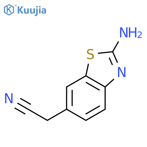 2-(2-Aminobenzodthiazol-6-yl)acetonitrile structure
