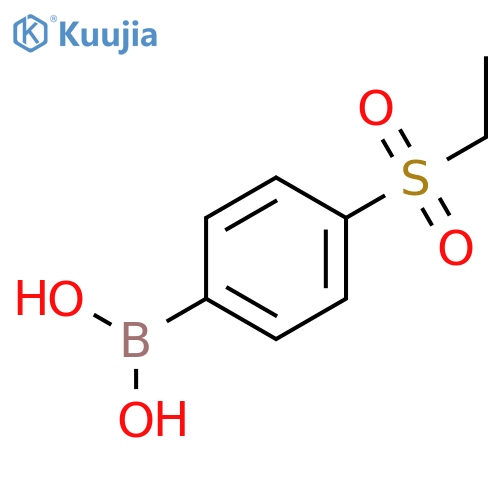 4-(ethylsulfonyl)phenylboronicacid structure