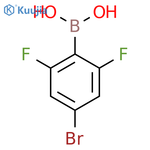 (4-bromo-2,6-difluorophenyl)boronic acid structure