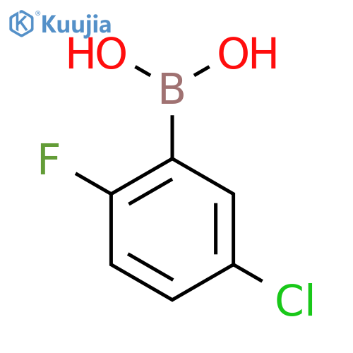 (5-chloro-2-fluorophenyl)boronic acid structure
