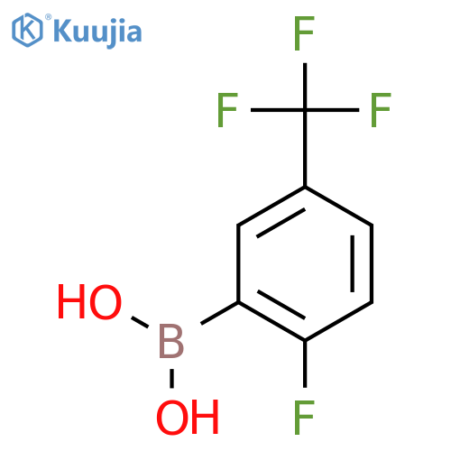 2-Fluoro-5-trifluoromethylphenylboronic acid structure