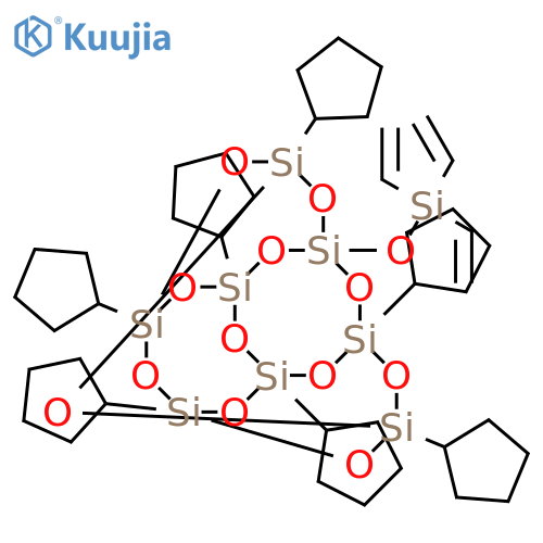 Pentacyclo[9.5.1.13,9.15,15.17,13]octasiloxane,1,3,5,7,9,11,13-heptacyclopentyl-15-[(triethenylsilyl)oxy]- structure