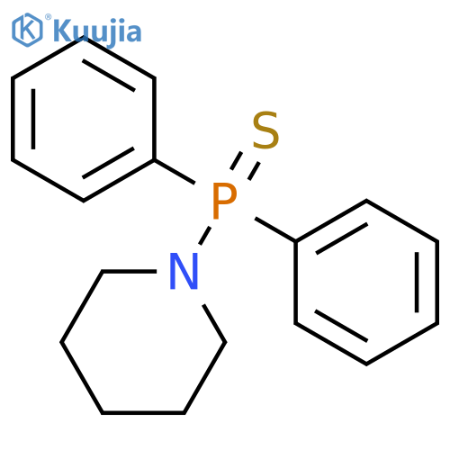 Piperidine,1-(diphenylphosphinothioyl)- structure