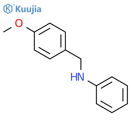 N-[(4-methoxyphenyl)methyl]aniline structure