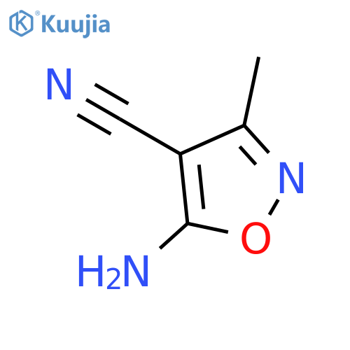 5-Amino-3-methylisoxazole-4-carbonitrile structure