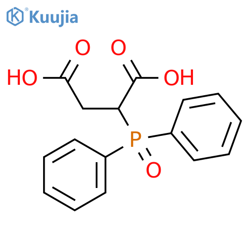 Butanedioic acid, 2-(diphenylphosphinyl)- structure