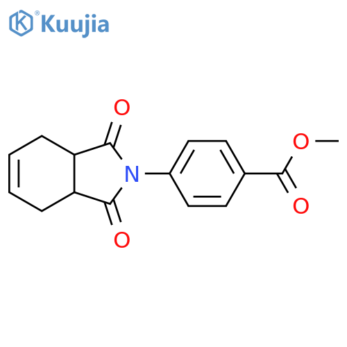 methyl 4-(1,3-dioxo-2,3,3a,4,7,7a-hexahydro-1H-isoindol-2-yl)benzoate structure
