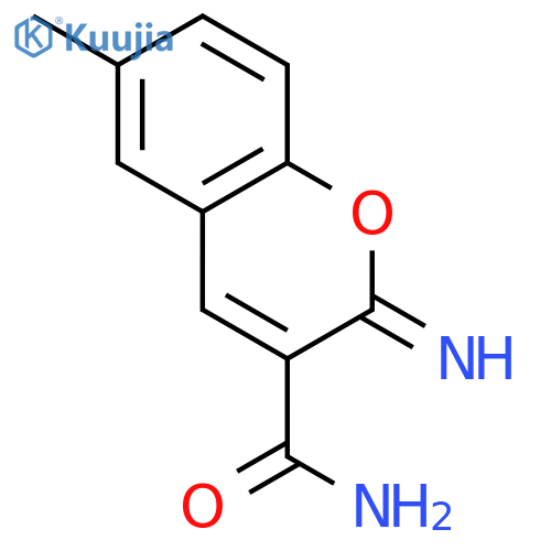 2H-1-Benzopyran-3-carboxamide, 2-imino-6-methyl- structure