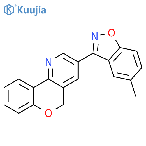 5H-[1]Benzopyrano[4,3-b]pyridine, 3-(5-methyl-1,2-benzisoxazol-3-yl)- structure