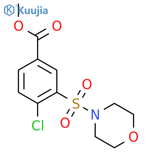 methyl 4-chloro-3-(4-morpholinylsulfonyl)benzoate structure