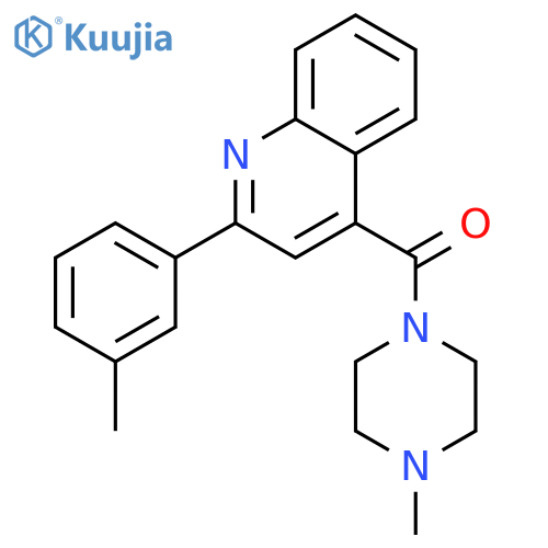 2-(3-methylphenyl)-4-[(4-methyl-1-piperazinyl)carbonyl]quinoline structure