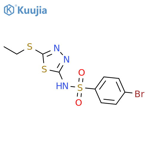 BENZENESULFONAMIDE, 4-BROMO-N-[5-(ETHYLTHIO)-1,3,4-THIADIAZOL-2-YL]- structure