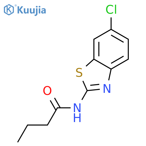 N-(6-Chloro-benzothiazol-2-yl)-butyramide structure
