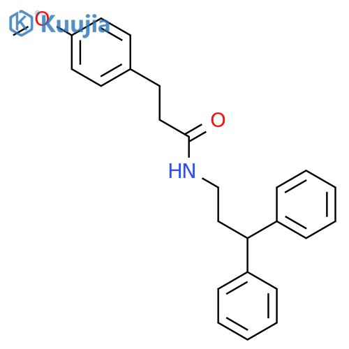 N-(3,3-Diphenyl-propyl)-3-(4-methoxy-phenyl)-propionamide structure