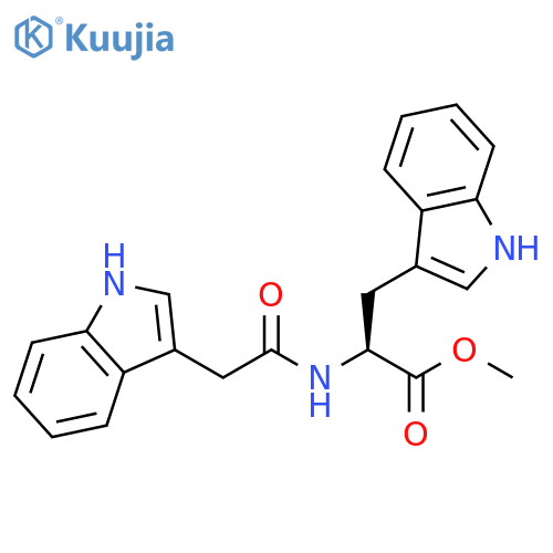 (S)-methyl 2-(2-(1H-indol-3-yl)acetamido)-3-(1H-indol-3-yl)propanoate structure