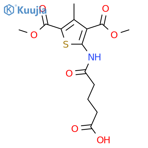 <br>5-(4-Carboxy-butyrylamino)-3-methyl-thiophene-2,4-dicarboxylic acid dimethy l ester structure