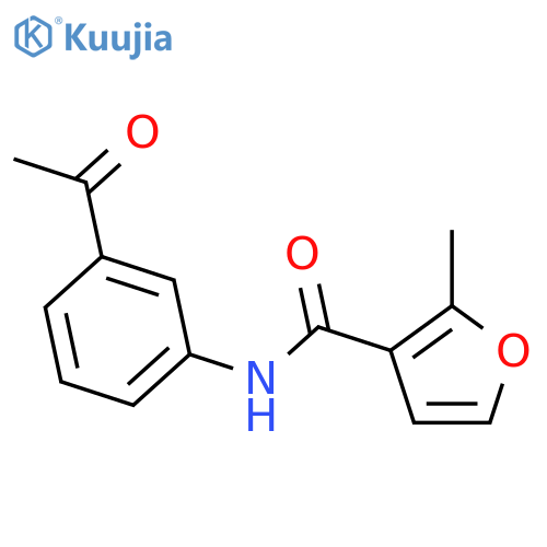 N-(3-Acetylphenyl)-2-methyl-3-furamide structure