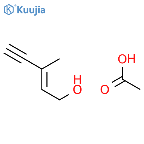 2-Penten-4-yn-1-ol, 3-methyl-, acetate, (E)- structure