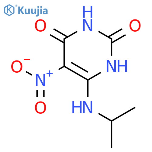 2,4(1H,3H)-Pyrimidinedione, 6-[(1-methylethyl)amino]-5-nitro- structure