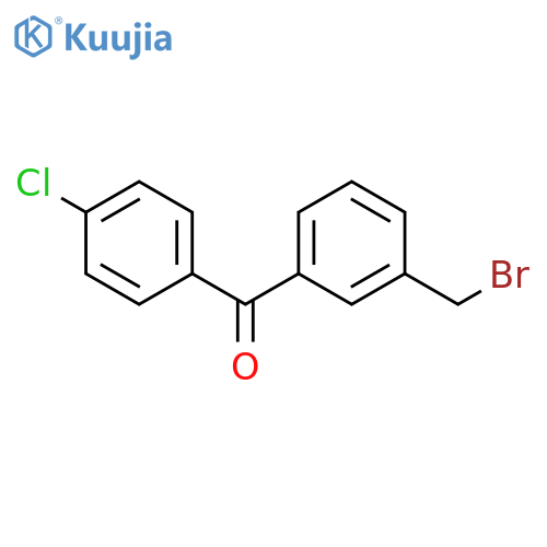 Methanone, [3-(bromomethyl)phenyl](4-chlorophenyl)- structure
