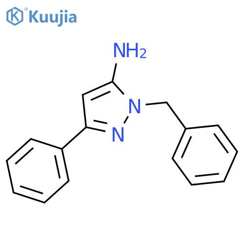 1-Benzyl-3-phenyl-1H-pyrazol-5-amine structure
