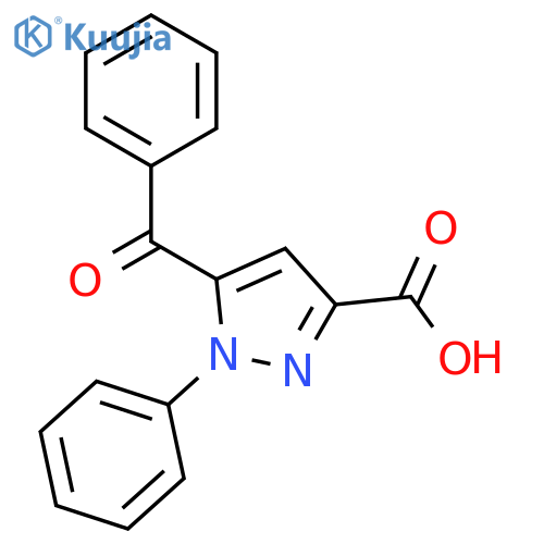 1H-Pyrazole-3-carboxylic acid, 5-benzoyl-1-phenyl- structure