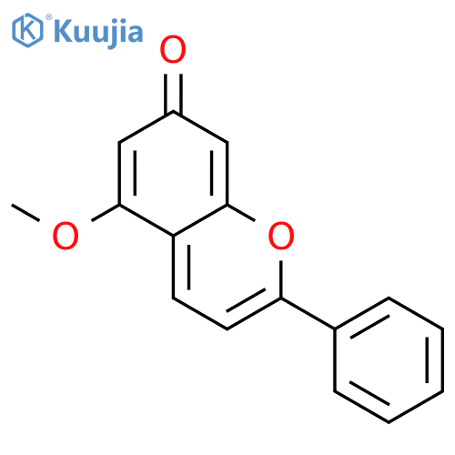 5-Methoxy-2-phenyl-chromen-7-on structure