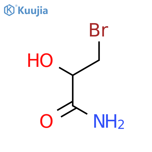 Propanamide, 3-bromo-2-hydroxy- structure