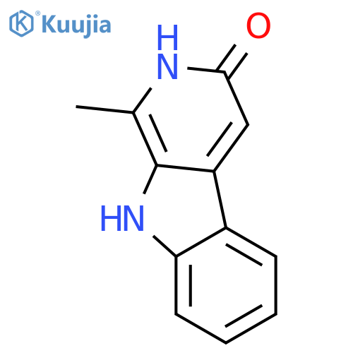 1-methyl-2,9-dihydro-3H-beta-carbolin-3-one structure