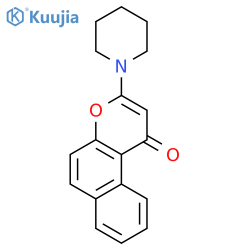 3-(piperidin-1-yl)-1H-benzo[f]chromen-1-one structure